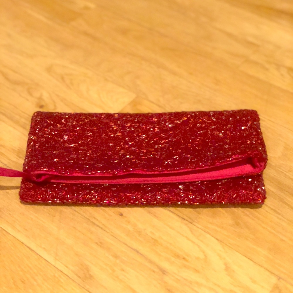 Evening fabric clutch